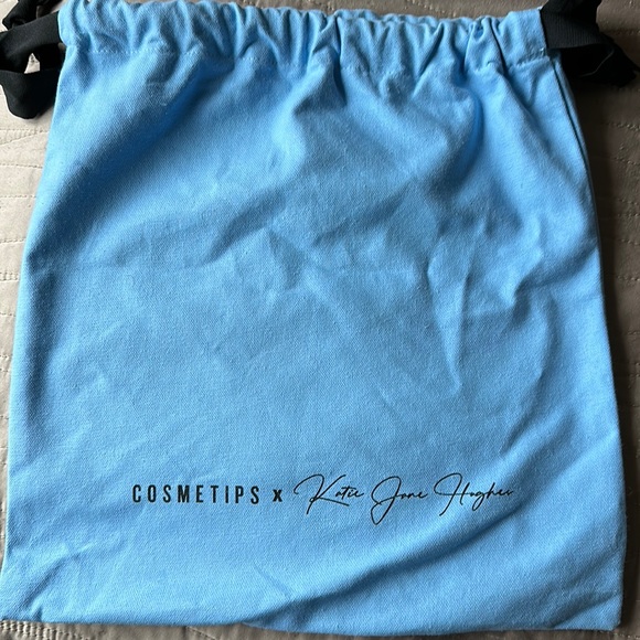 Katie Jane Hughes blue canvas bag - Picture 1 of 3
